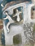 Chagall, David sauvé par Michal