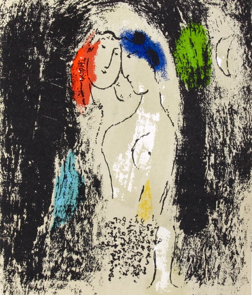 Chagall, Lea amoureux en gris
