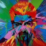 Damien Hirst, Beautiful Beautiful George Michael Love Painting, 2017