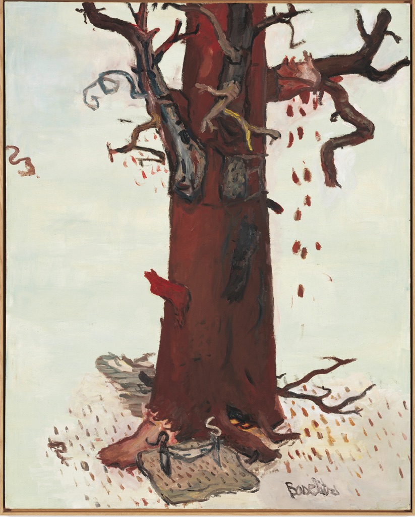 Georg Baselitz, Der Baum, 1966, olio e pastello ad olio su tela. Stoccarda, Collezione Froehlich © Georg Baselitz 2017. Photo Jochen Littkemann, Berlino