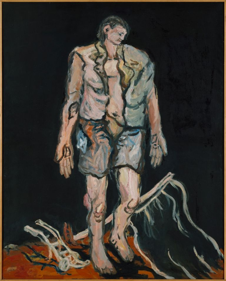 Georg Baselitz, Ein neuer Typ, 1966, olio su tela. Collezione privata © Georg Baselitz 2017. Photo Frank Oleski, Colonia