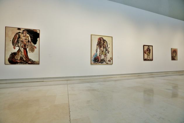 Georg Baselitz. Glie Eroi, Palazzo delle Espsizioni, Roma, 2017, veduta della mostra