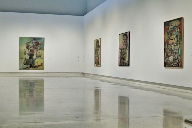 Georg Baselitz. Glie Eroi, Palazzo delle Espsizioni, Roma, 2017, veduta della mostra