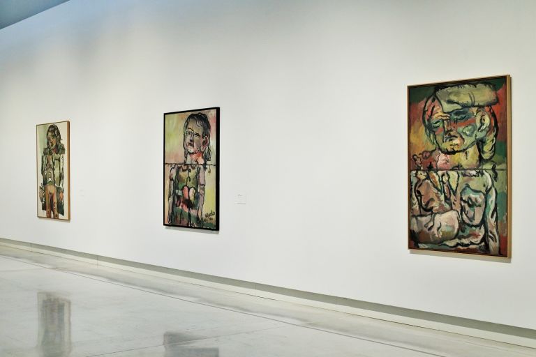 Georg Baselitz. Glie Eroi, Palazzo delle Espsizioni, Roma, 2017, veduta della mostra