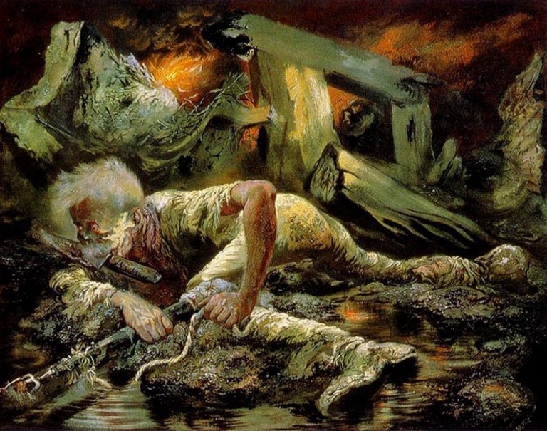 George Grosz, Il sopravvissuto, 1944