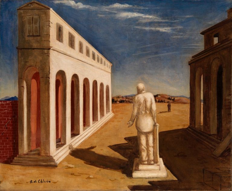 Giorgio de Chirico, Piazza d’Italia (Souvenir d’Italie), 1924-25. Mart, Rovereto. © Giorgio de Chirico, VEGAP, Madrid, 2017