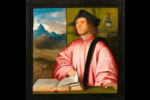Giovanni Busi detto Cariani Fuipiano al Brembo, Ritratto di Giovanni Benedetto Caravaggi 1520,1521, Olio su Tela, Bergamo Accademia di Carrara