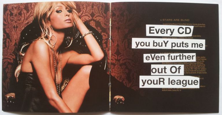 Il CD di Paris Hilton contraffatto da Banksy