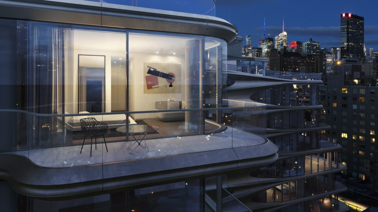Il progetto dello studio Zaha Hadid Architects a New York (render Hayes Davidson)