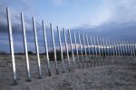 Installation view of Philip K. Smith, The Circle of Land and Sky, at Desert X, 2017. Photo by Lance Gerber, courtesy of the artist, Royale Projects, and Desert X