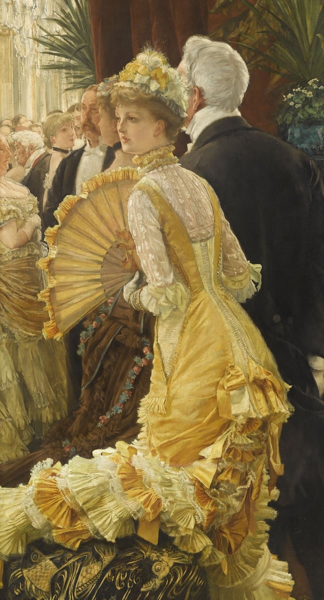 James Tissot, Il ballo, 1878 circa, olio su tela, 90 x 50 cm, Parigi, Musée d’Orsay © René-Gabriel Ojéda – RMN-Réunion des Musées Nationaux – distr. Alinari