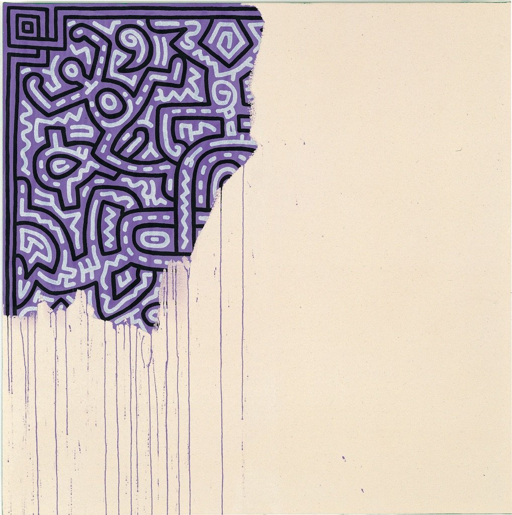 Keith Haring, Unfinished painting, 1989. Collezione privata © Keith Haring Foundation