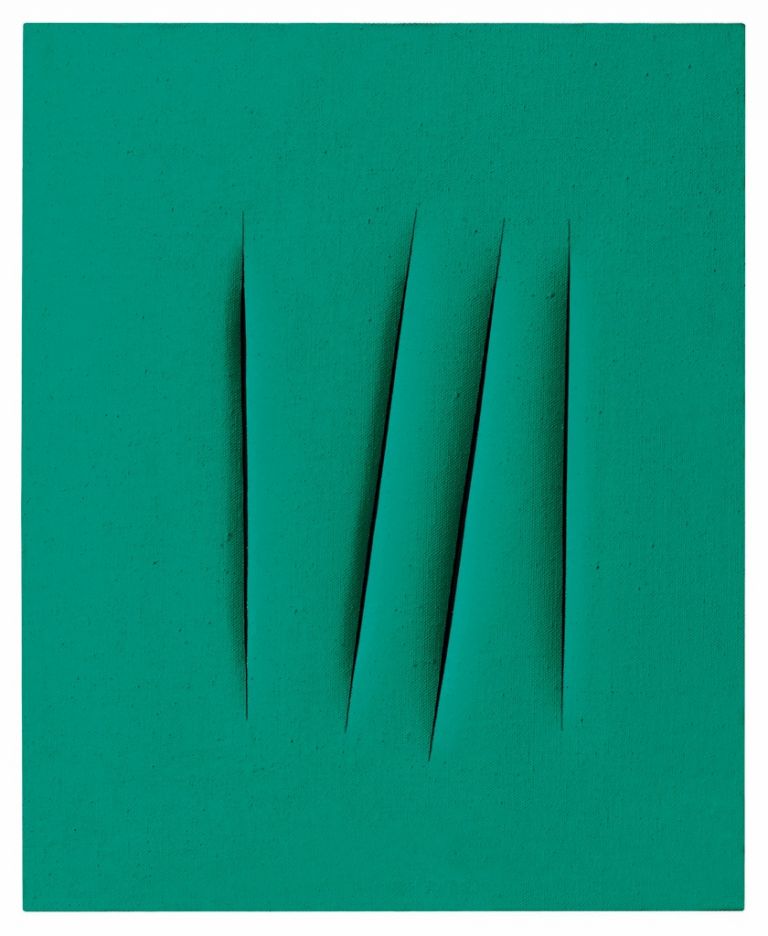 Lucio Fontana, Concetto spaziale, attese. Courtesy Collezione Coppel