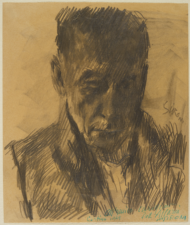 Mario Sironi, Autoritratto, 1949. Mart, Collezione Allaria