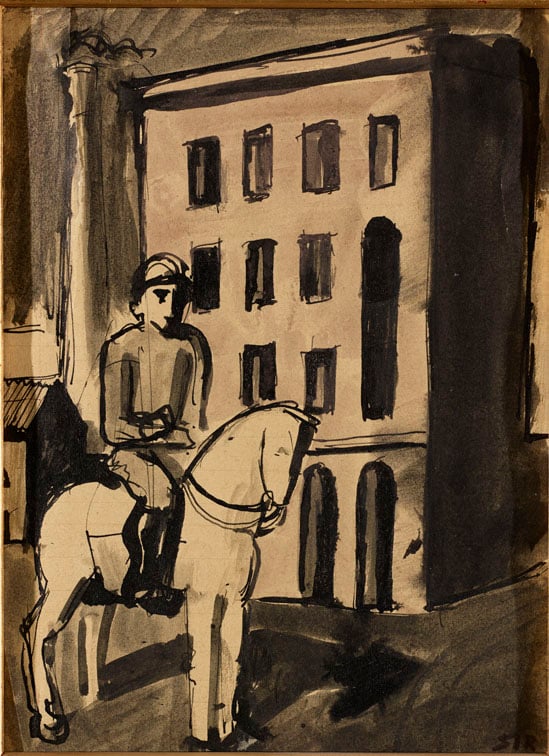 Mario Sironi, Cavaliere, 1920. Mart, Collezione Allaria
