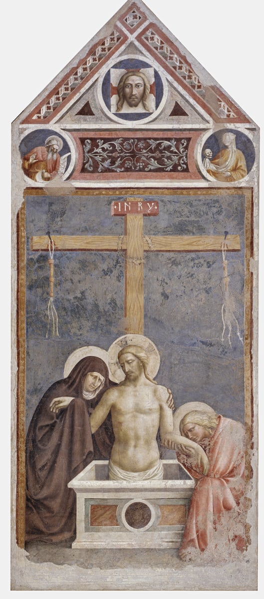 Masolino da Panicale, Cristo in pietà, 1424. Affresco staccato, cm 280 x 118. Empoli, Museo della Collegiata di Sant'Andrea. Photo Antonio Quattrone
