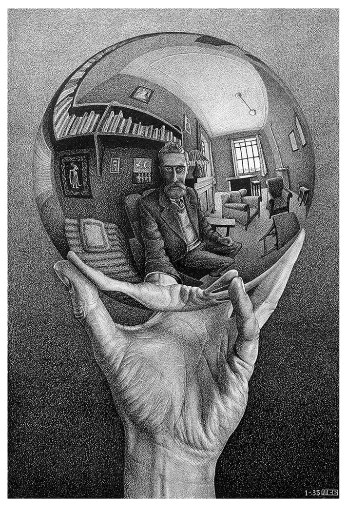 Maurits Cornelis Escher, Mano con sfera riflettente