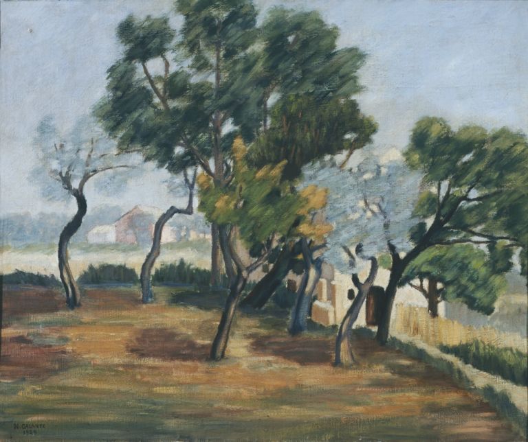 Nicola Galante, Paese per la casetta (Vasto), 1929. Collezione Giuseppe Iannaccone