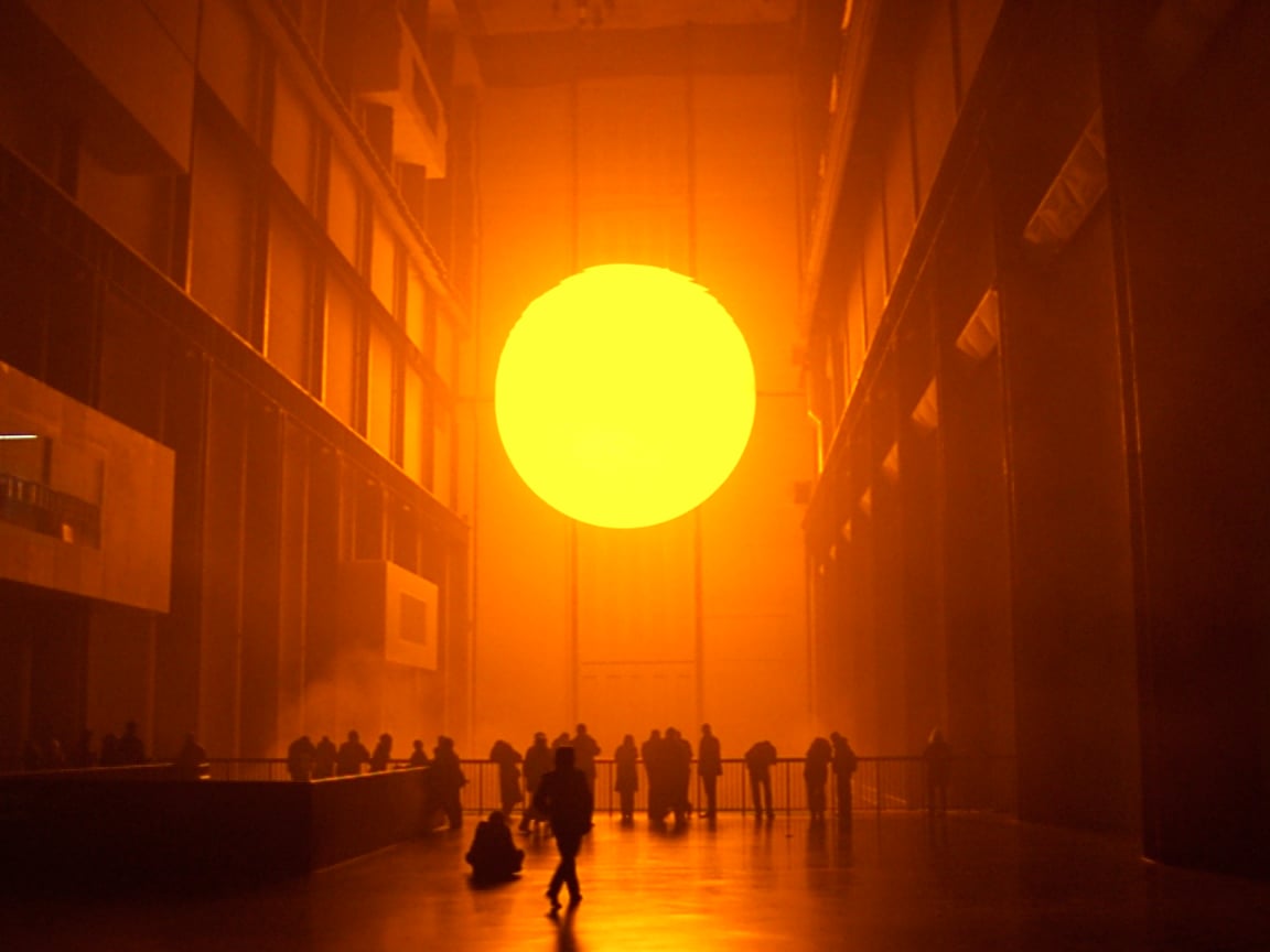 Olafur Eliasson, The Weather Project, 2003. Tate Modern, Turbine Hall, Londra