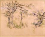 Paul Cézanne, I Grandi alberi, 47 x 58 cm. Parigi, collezione Prat