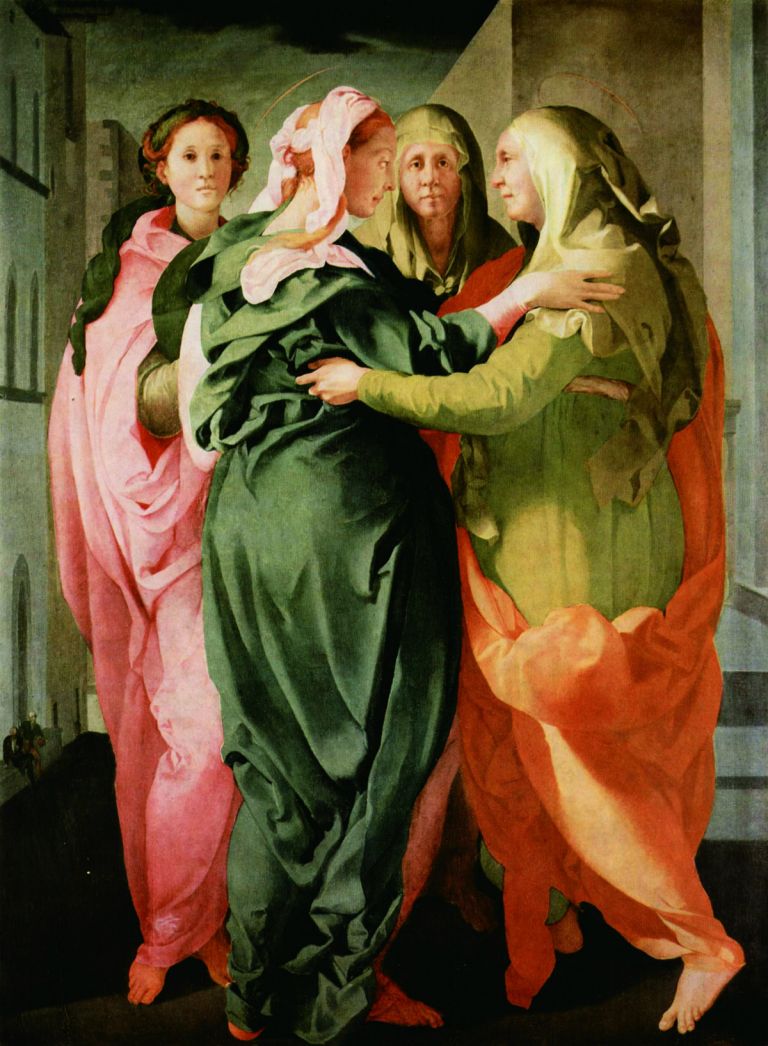 Pontormo, Visitazione 1528-29 ca. Olio su tavola, cm 207 x 159,4. Carmignano, Pieve di San Michele Arcangelo. Photo Antonio Quattrone