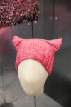 Pussy Power Hat knitted by Jayna Zweiman. Ph. by Victoria and Albert Museum, London