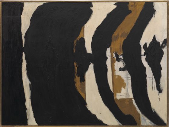 Robert Motherwell, Wall Painting No. III, 1953. Private collection. Courtesy Hauser & Wirth. © Dedalus Foundation, Inc. -VAGA, NY-VEGAP, Bilbao, 2016