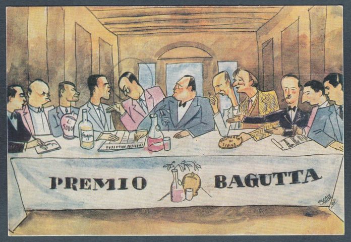 Vignetta d'epoca sul Premio Bagutta