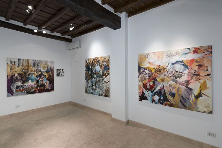 Zanbagh Lotfi. È stato forse ieri. Exhibition view at Richter Fine Art, Roma 2017