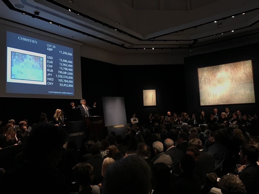 Battaglie a colpi di milioni di sterline per l’arte contemporanea da Christie’s a Londra