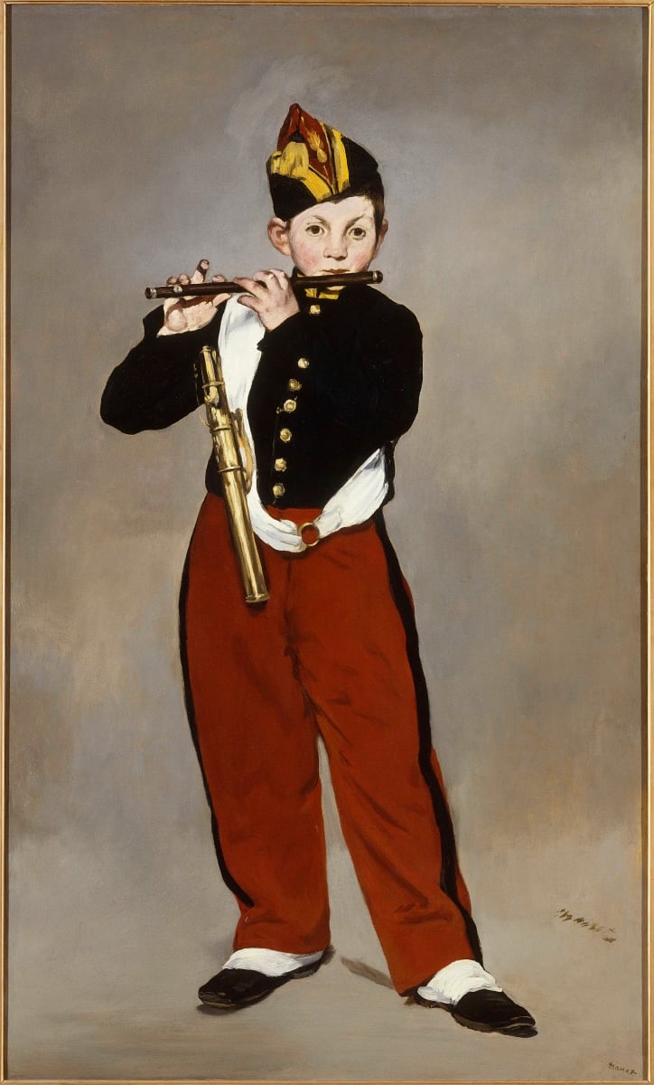 Édouard Manet, Il pifferaio, 1866, olio su tela, 161 x 97 cm, Parigi, Musée d’Orsay © René-Gabriel Ojéda – RMN-Réunion des Musées Nationaux – distr. Alinari