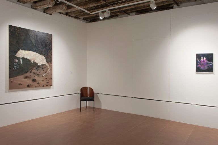 Andrea Grotto e Cristiano Focacci Menchini. Leda e Grecale. Exhibition view at Galleria Caterina Tognon, Venezia 201