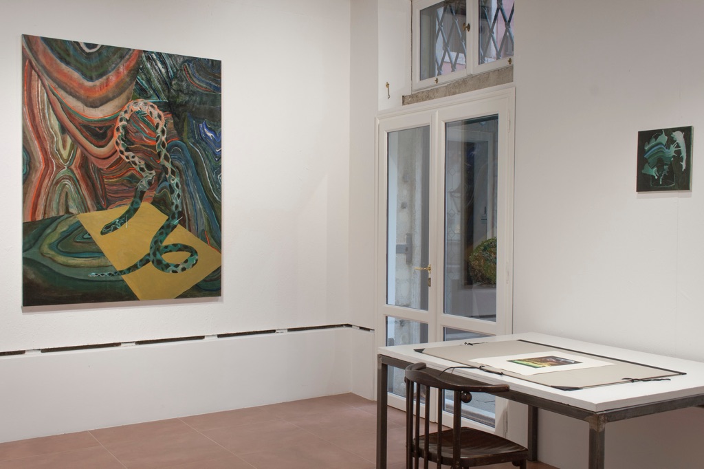 Andrea Grotto e Cristiano Focacci Menchini. Leda e Grecale. Exhibition view at Galleria Caterina Tognon, Venezia 201