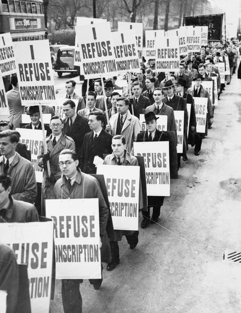 Anti-conscription, Londra, marzo 1939 © IWM