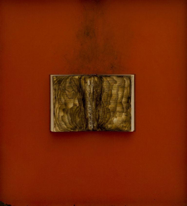 Bernard Aubertin, Livre brulé, 1974