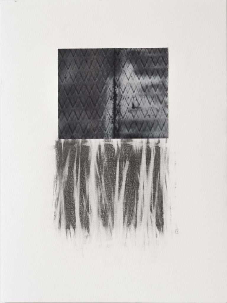 Claudia Peill, Senza titolo, 2015, collage e grafite su carta, 41x31 cm