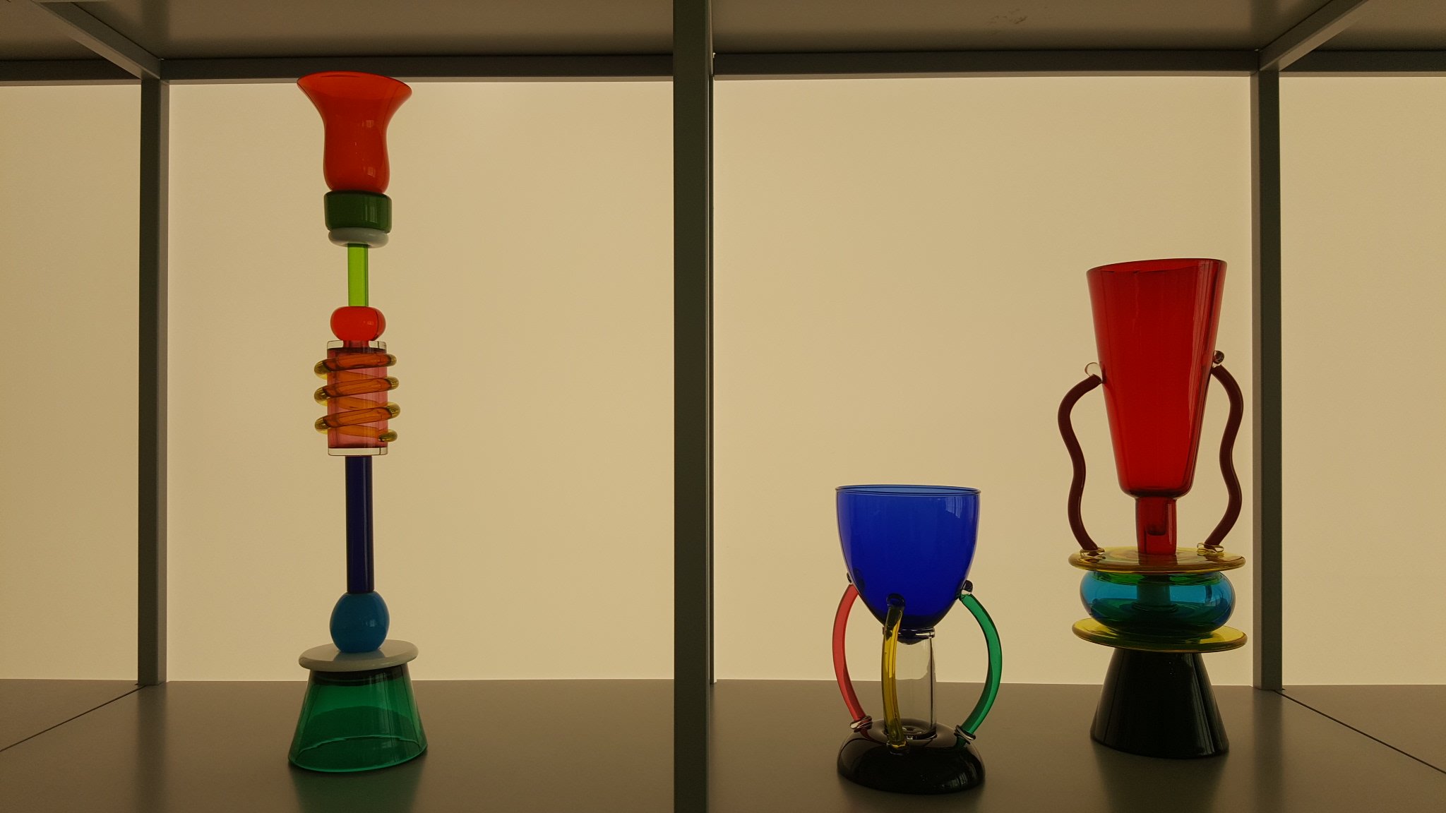 Ettore Sottsass il vetro, exhibition view at Le Stanze del Vetro, Venezia 2017