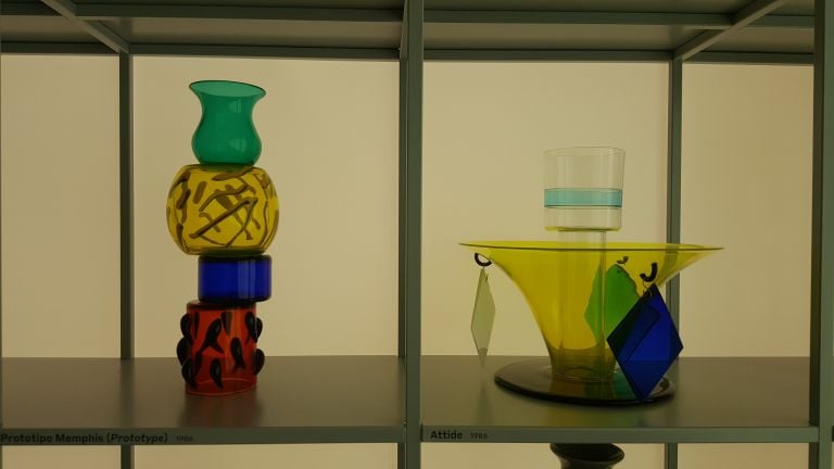 Ettore Sottsass il vetro, exhibition view at Le Stanze del Vetro, Venezia 2017