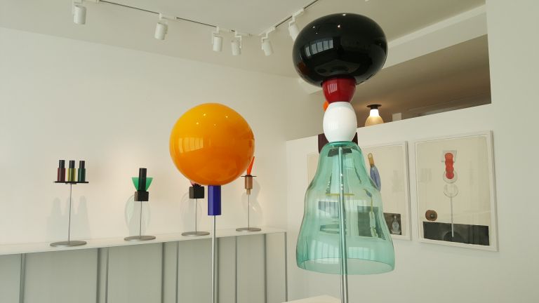 Ettore Sottsass il vetro, exhibition view at Le Stanze del Vetro, Venezia 2017