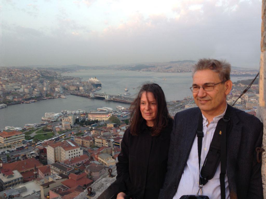 Grazia Toderi e Orhan Pamuk. Photo Antonio Maniscalco