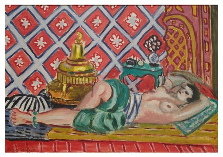 Henri Matisse Reclining Odalisque 1926 Matisse e i suoi oggetti. Una mostra a Boston mette insieme opere d’arte e reperti del quotidiano