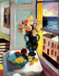 Henri Matisse - Saffron Roses in Front of the Window, c. 1925