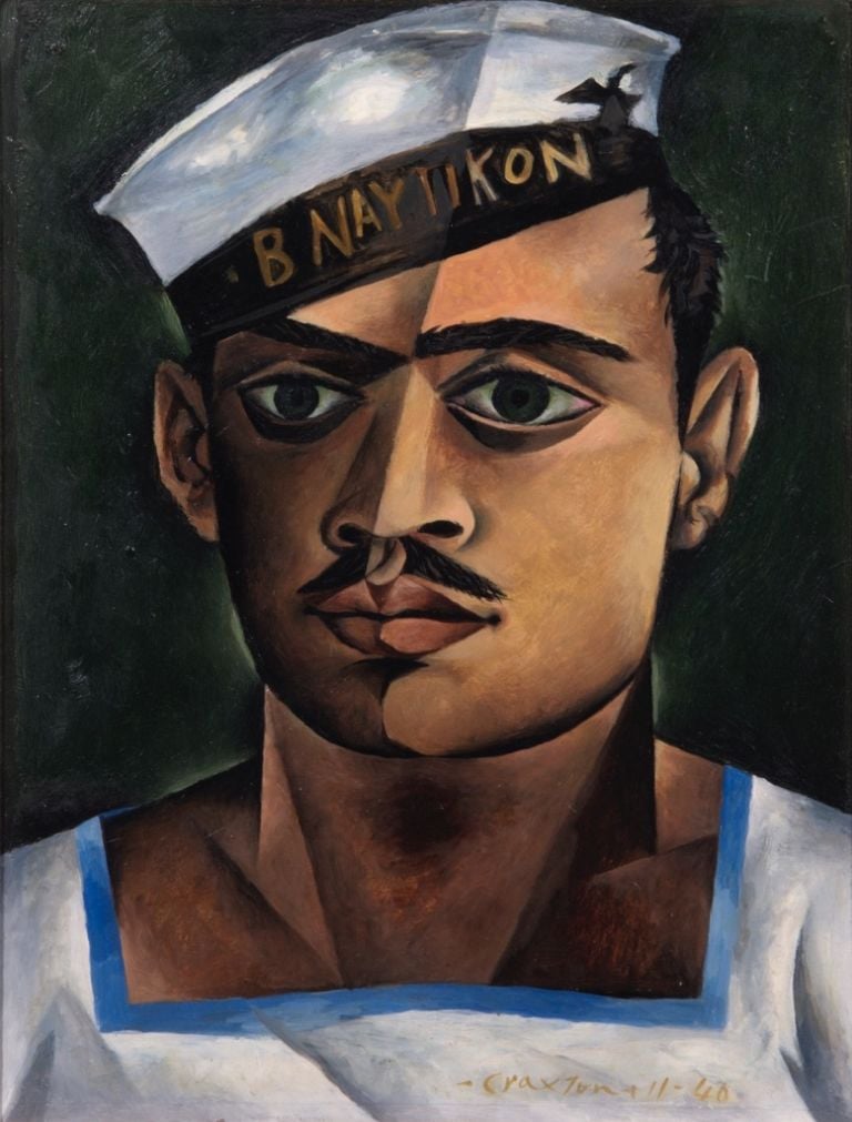 John Craxton, Head of a Greek Sailor, 1940. Olio su tavola, 33 x 30,5 cm. London Borough of Camden, © John Craxton Estate e DACS 2016. Foto credit London Borough of Camden. Courtesy Tate