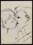 Keith Vaughan, Drawing of Two Men Kissing, 1958–73. Tate Archive © DACS, The Estate of Keith Vaughan. Courtesy Tate