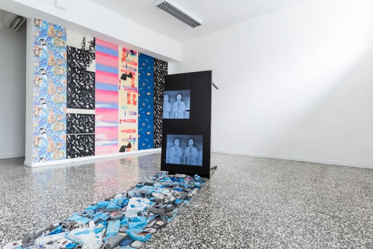 Ludovica Gioscia. The Peacock Stage. Installation view at T-space, Milano 2017. Photo Ruei Wu