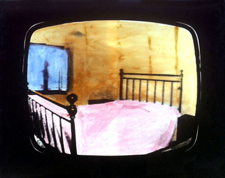 Mario Schifano – Paesaggio TV – 1970 – Courtesy Fondazione Marconi Milano Vezzoli guarda la Rai alla Fondazione Prada. Viaggio catodico nell’Italia degli Anni ‘70