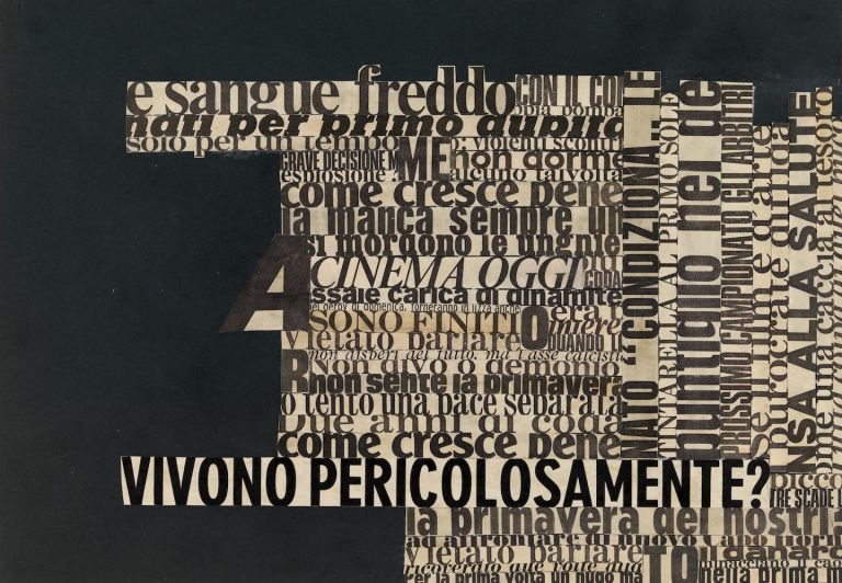 Nanni Balestrini, Pericolosamente (dalla serie Non succederà mai più), 1969