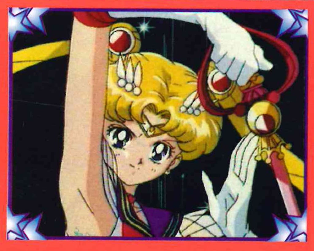 Sailor Moon, 1996, Merlin, Milano; dall'album per la raccolta di 216 figurine