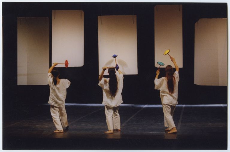 Scenografie realizzate sui litofoni di Amalia Del Ponte per La foresta incantata, Teatro Rossini di Lugo nell'ambito di Ravenna Festival, 1999