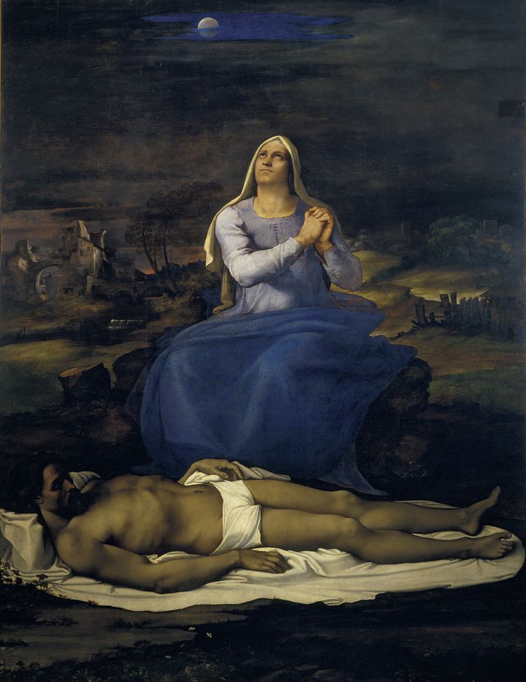 Sebastiano del Piombo, Il miracolo di Lazaro, ca. 1517-19. Olio su tela trasferito da tavola, 381 x 289,6 cm. © National Gallery. Courtesy National Gallery